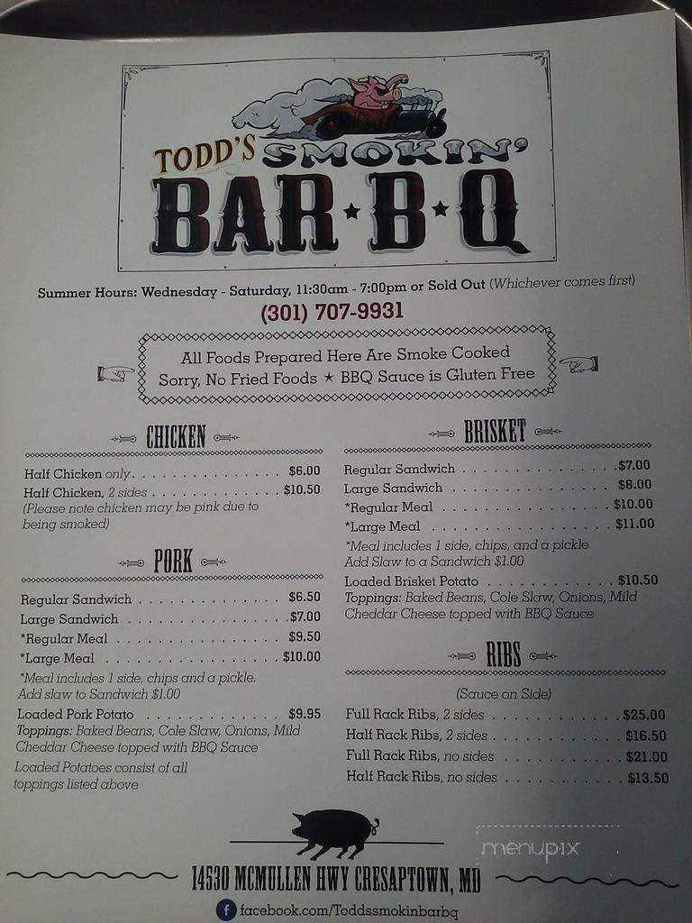 Todd's Smokin Bar-B-Q - Cumberland, MD