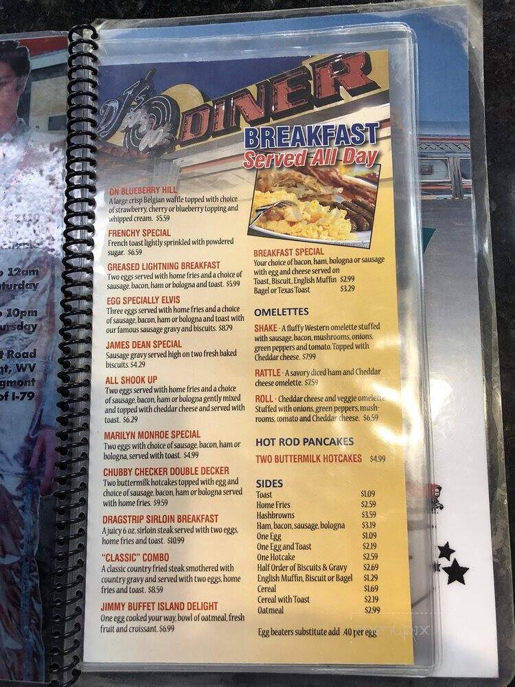 D J's 50's & 60's Diner - Fairmont, WV