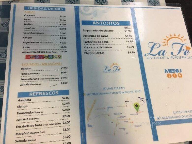 La Fe Restaurant & Papuseria - Chantilly, VA