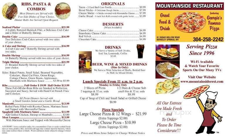 Mountainside Restaurant - Berkeley Springs, WV