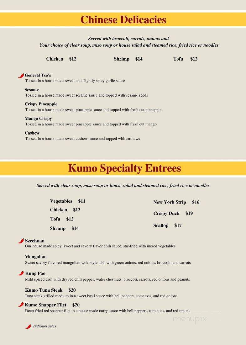 Kumo Japan - Fairmont, WV