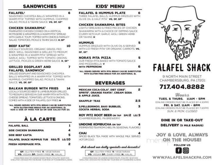 Falafel Shack - Chambersburg, PA