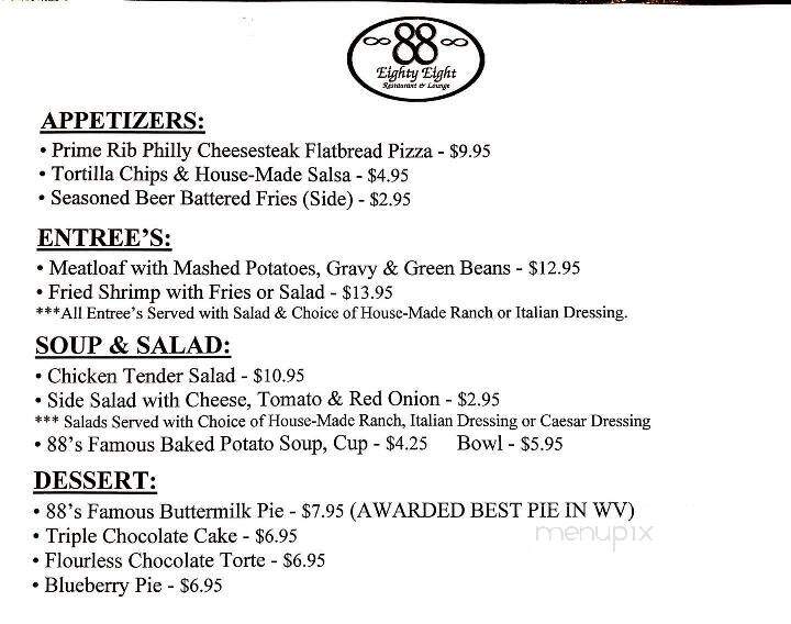 88 Restaurant & Lounge - Buckhannon, WV