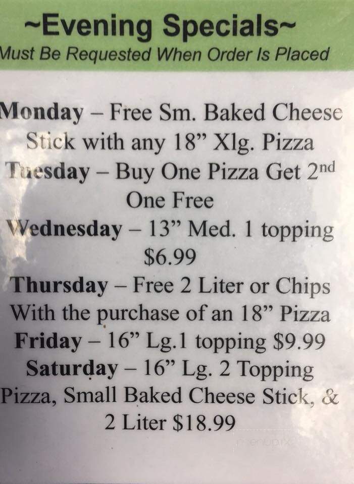 Rocky Tops Pizza - Wayne, WV