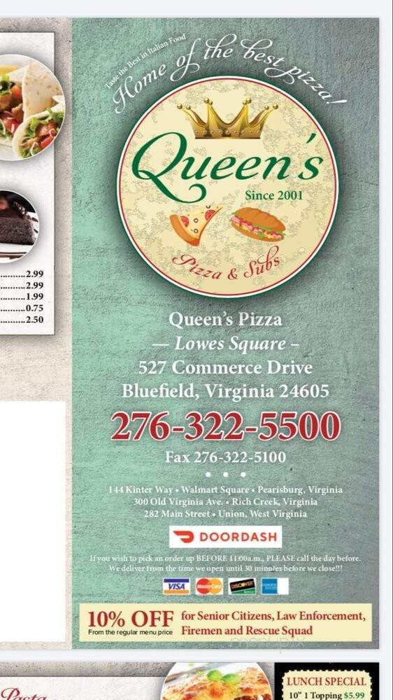 Queens Pizza - Bluefield, VA